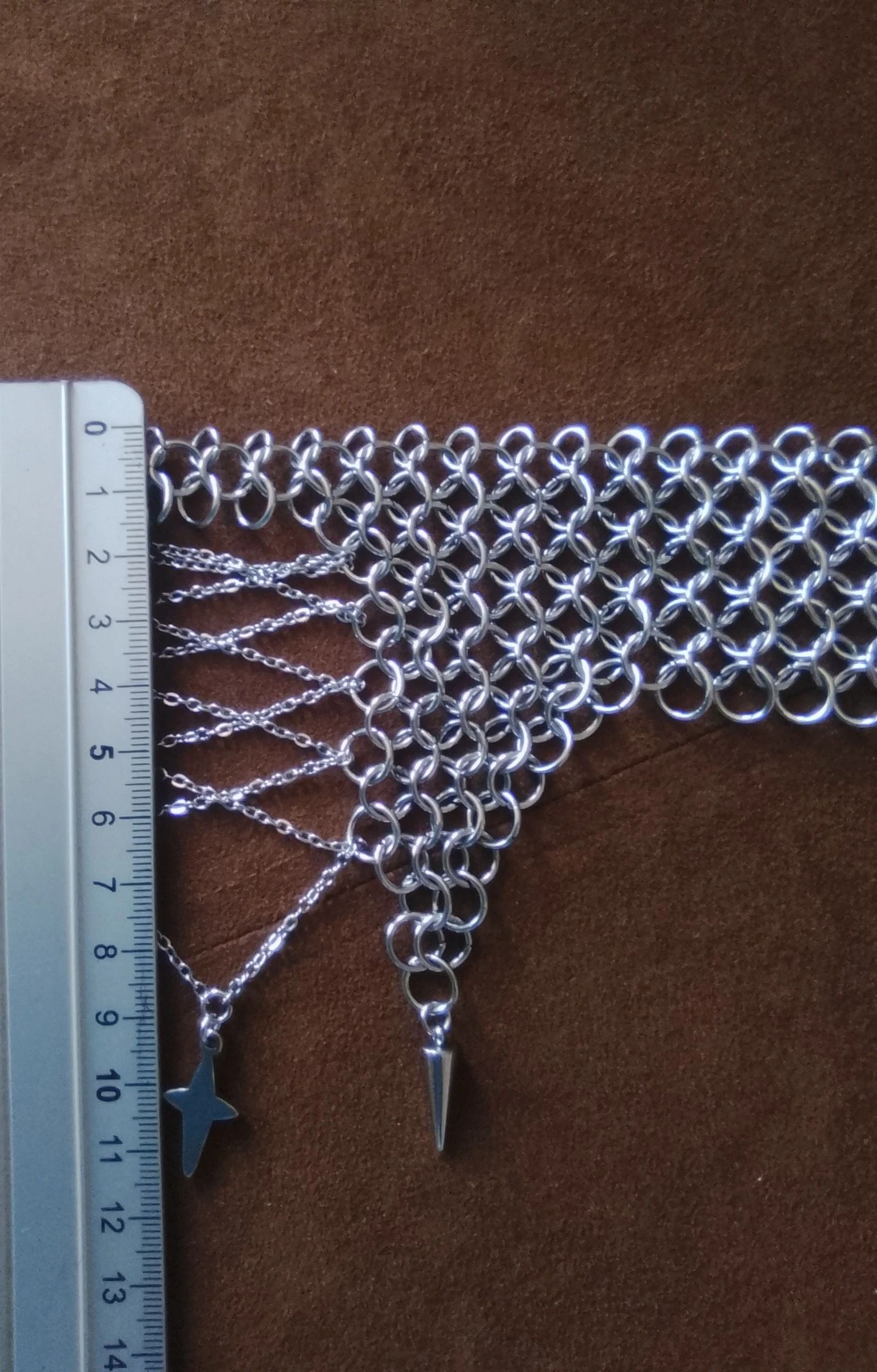 Colar choker XL decote "lacinhos" corrente europeia – photo 7